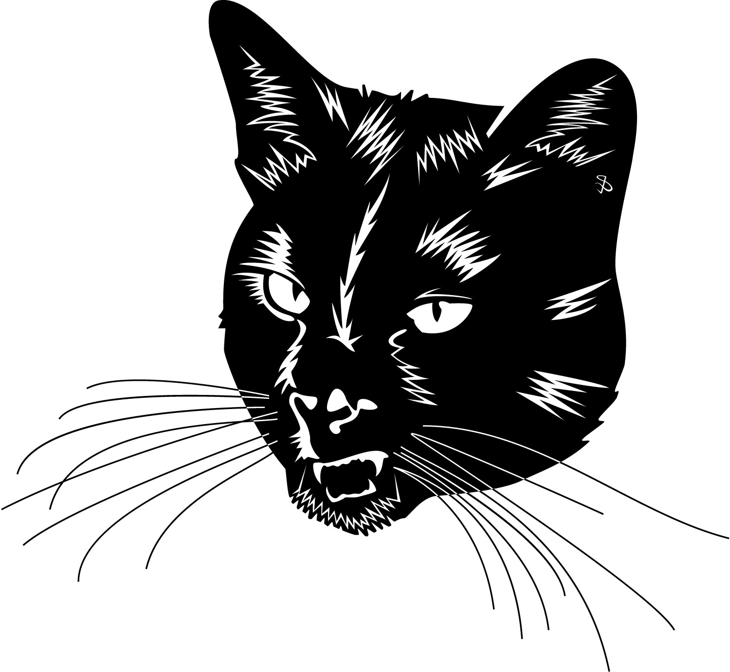 Картинки вектор. Силуэт морды кошки. Векторная Графика кошки. Кот в векторной графике. Голова кошки.