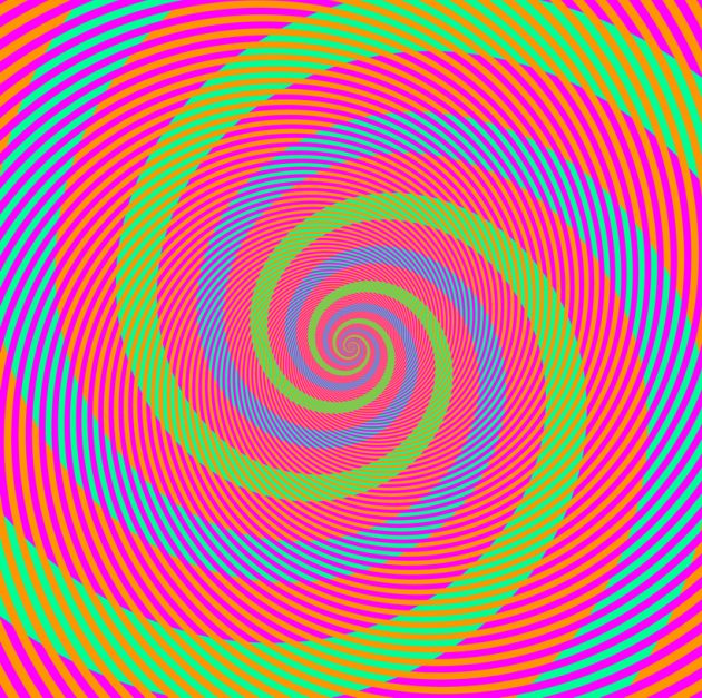 оптические иллюзии: спирали