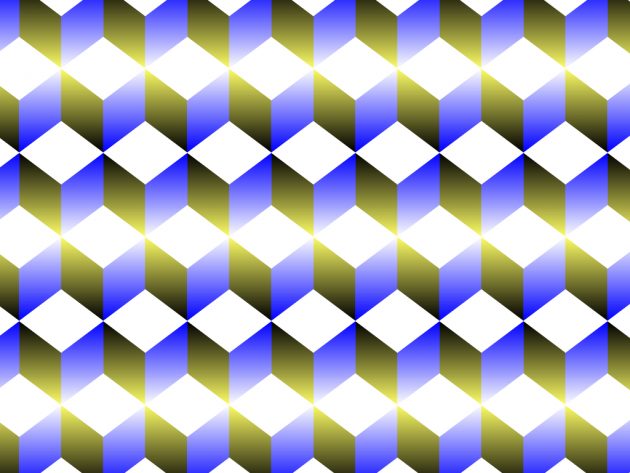 оптические иллюзии: кубики