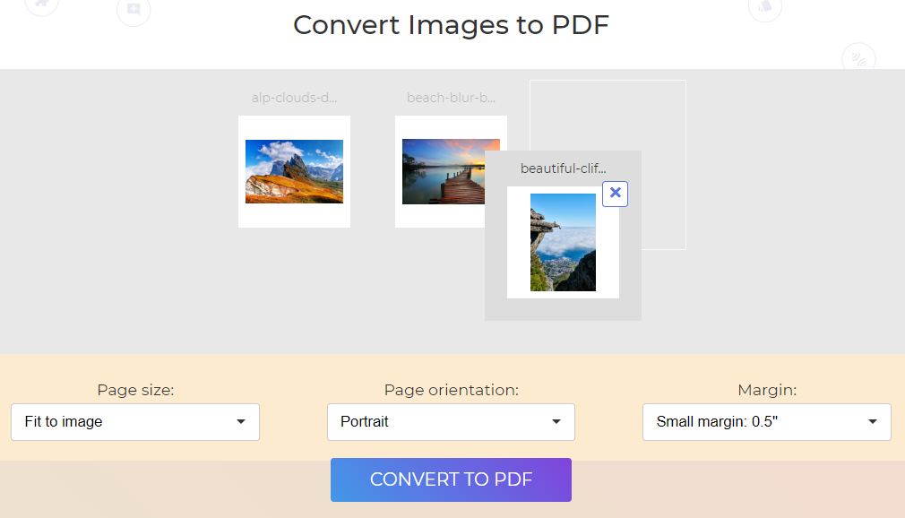 DeftPDF convert TIFF to PDF