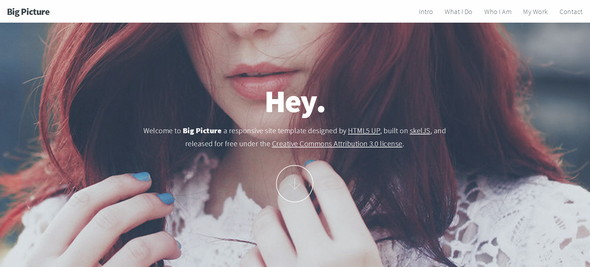 Big Picture - шаблон сайта на HTML5