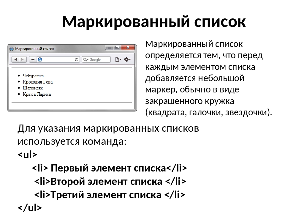 Html картинка в списке