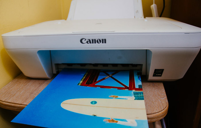 Using a canon printer to print iphone photos