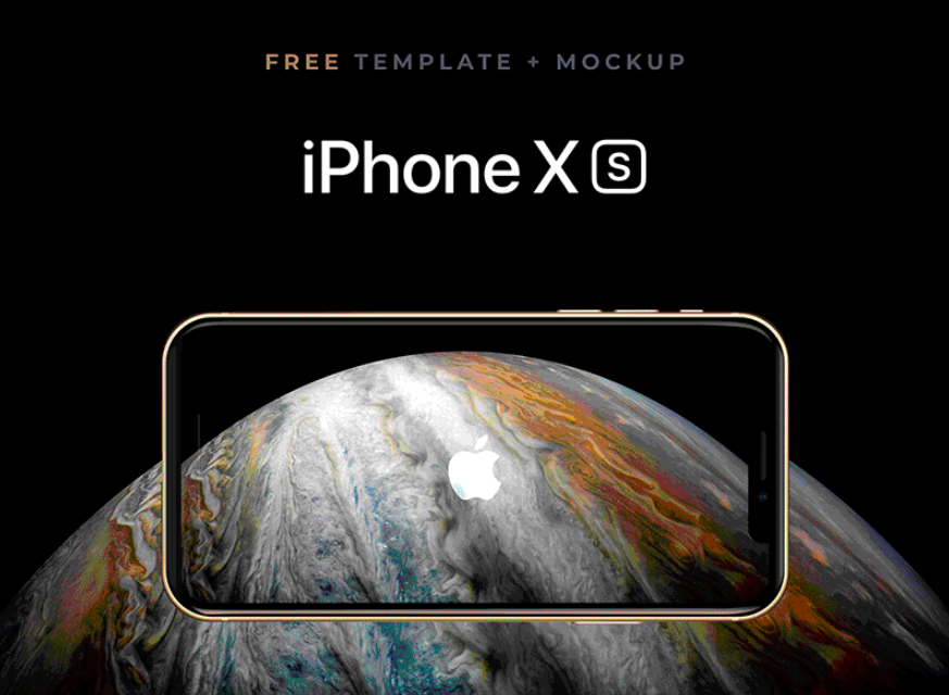 Free Sketch Template + Mockup iPhone Xs