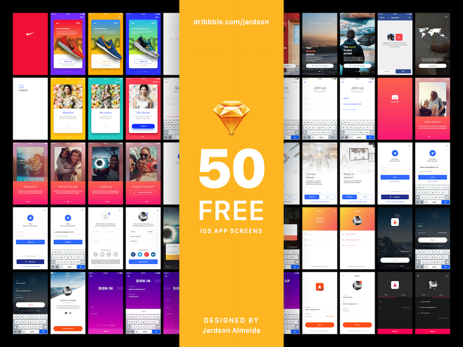 Sign In Project • 50 FREE iOS App Screens