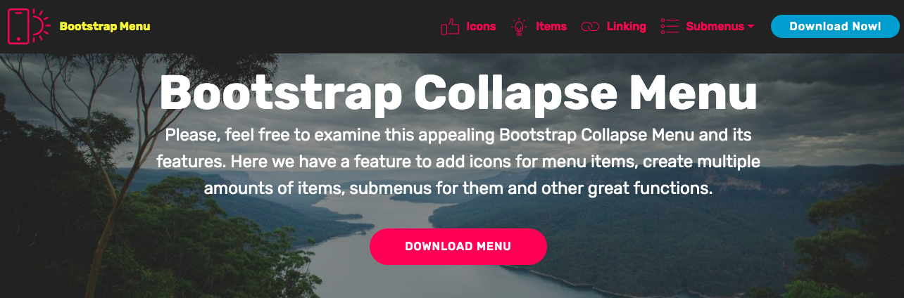 Bootstrap Collapse Menu