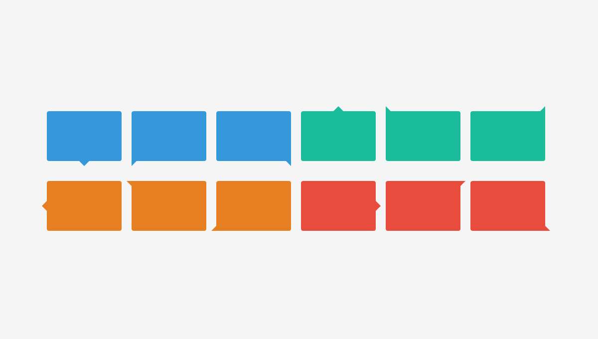 Demo image: Arrow Box with CSS (12 Positions)