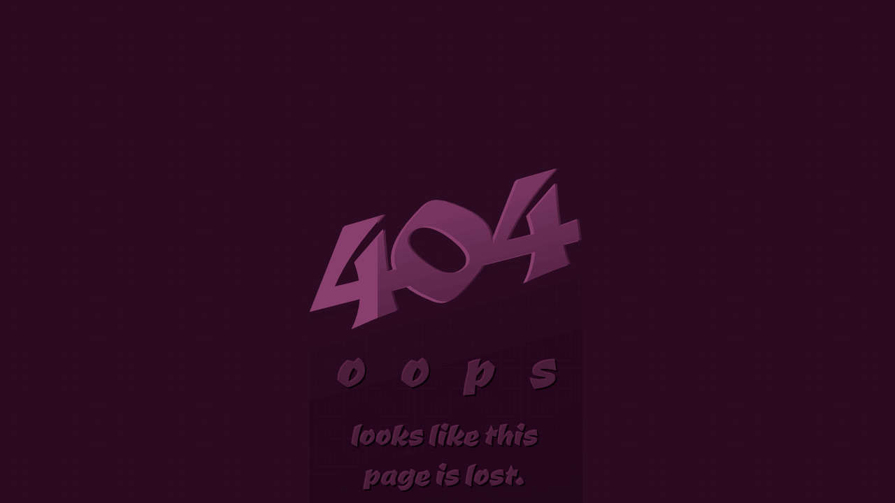 Demo image: 404 Page