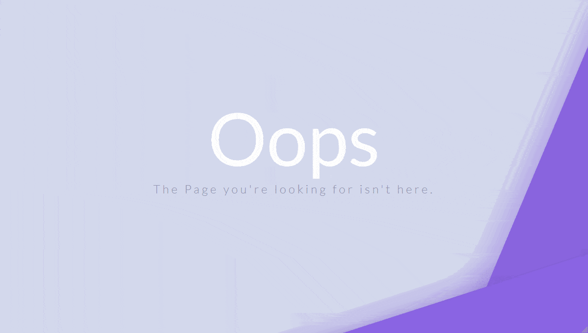 404 Page Animation - GIF Demo