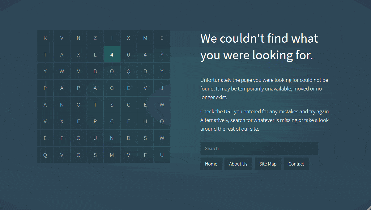 404 Page Not Found - GIF Demo