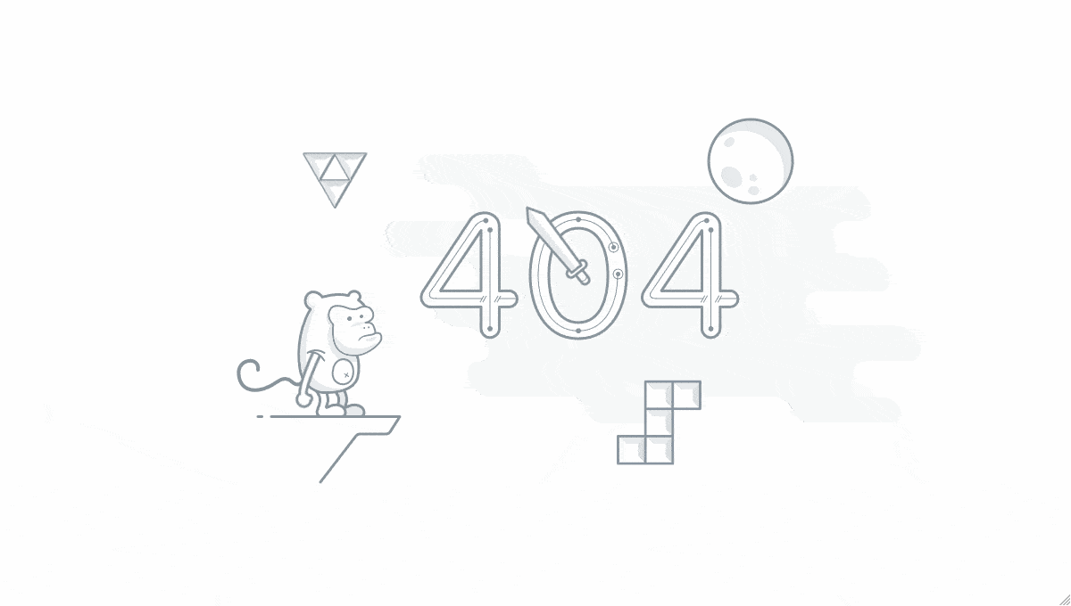 404 Page with SVG - GIF Demo