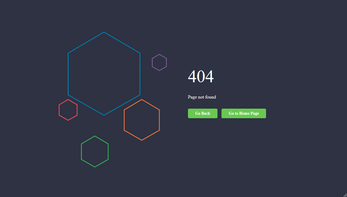 HTML 404 Page - GIF Demo