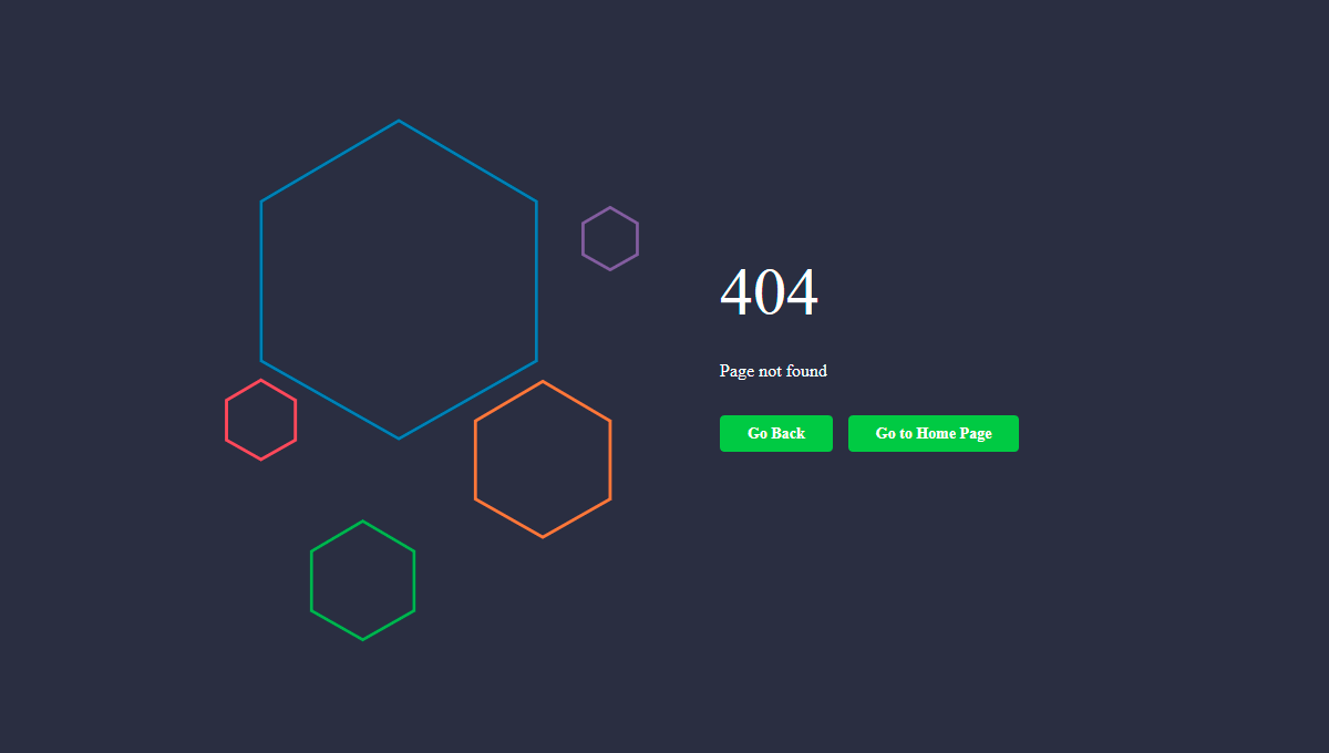 Demo image: HTML 404 Page