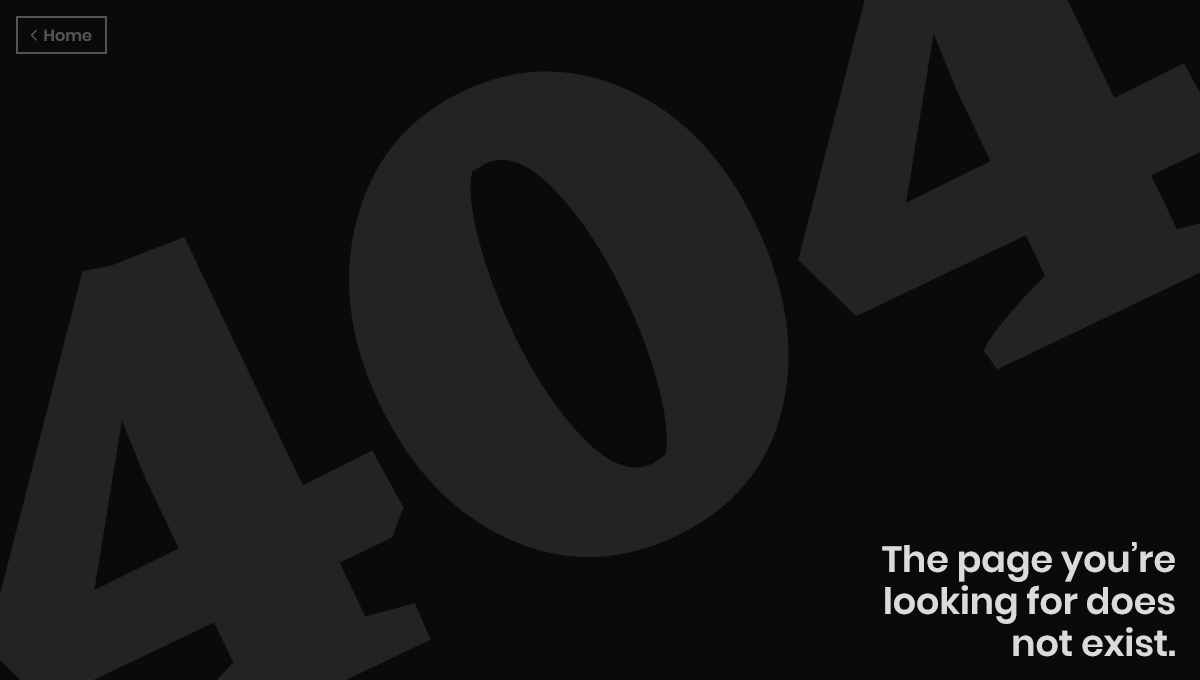 Demo image: UI 404 Page