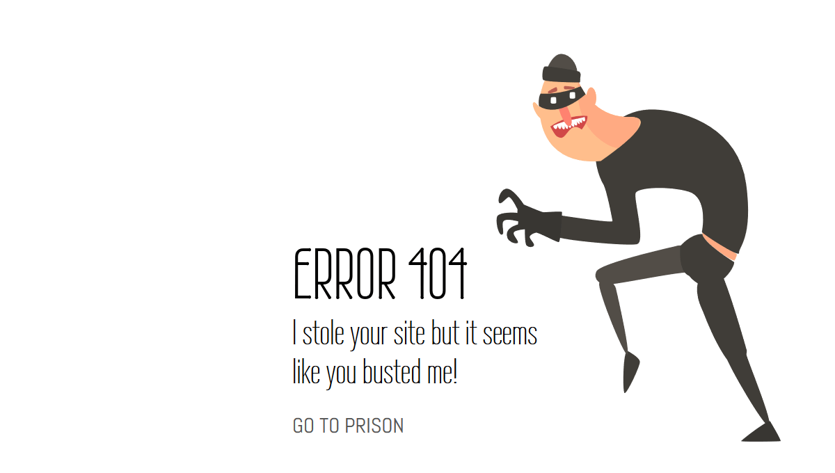 Demo image: Darknet 404 Page Concept
