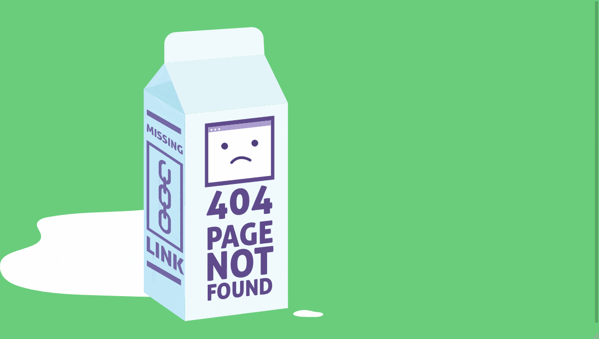 SVG Animation 404 Error Milk Carton - GIF Demo