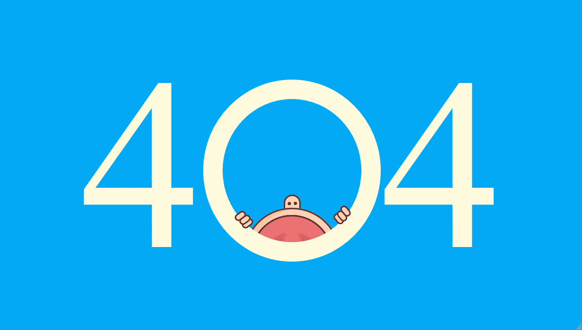 404 Crying Baby Page - GIF Demo