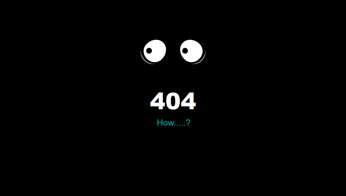Demo image: 404 Error Page