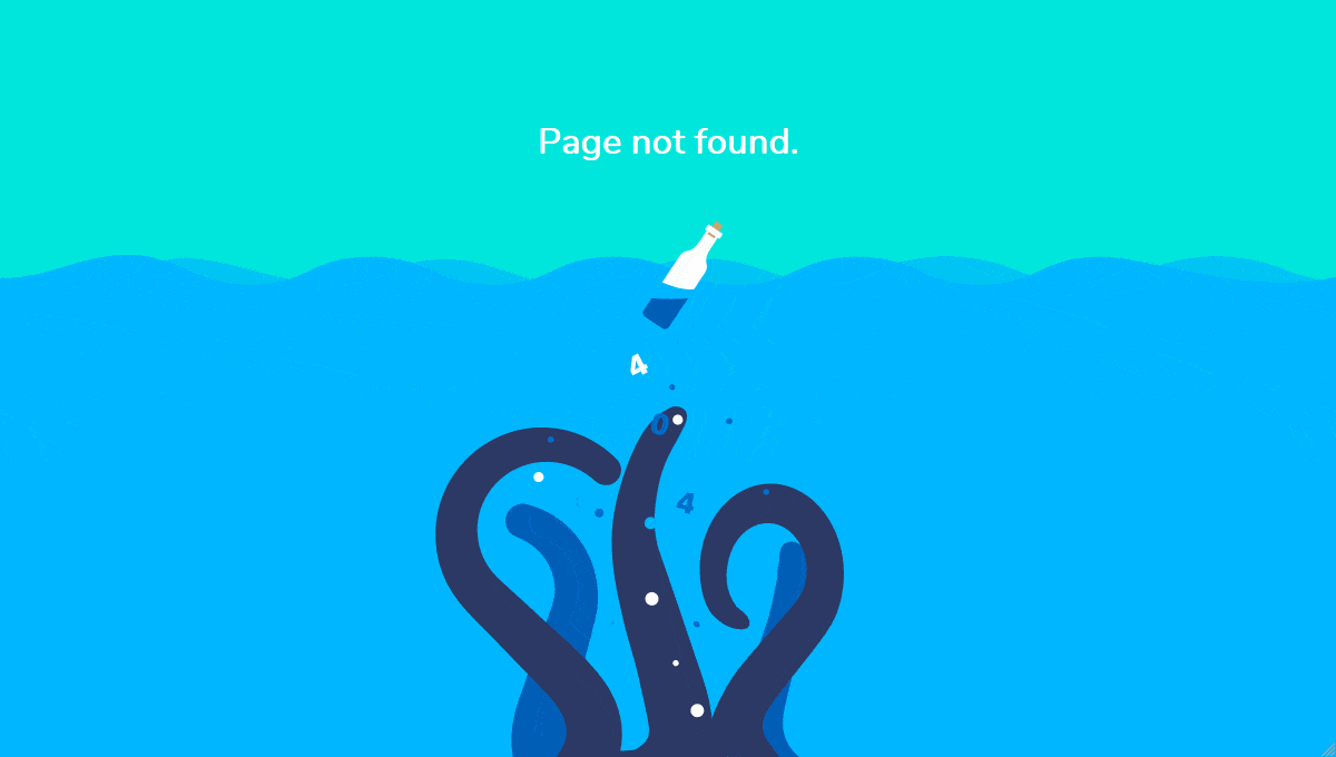 404 Page - GIF Demo
