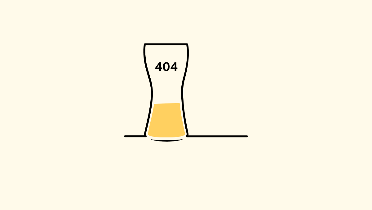 Demo image: Beer 404 Page