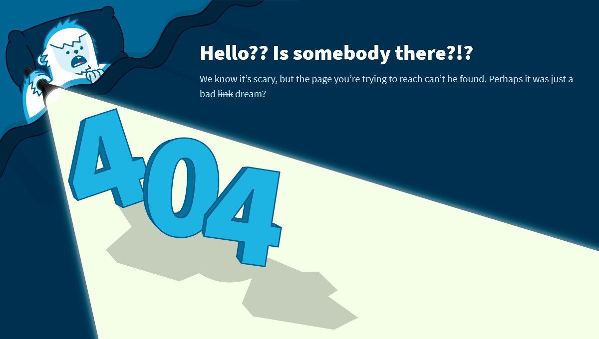 Demo image: Yeti 404 Page