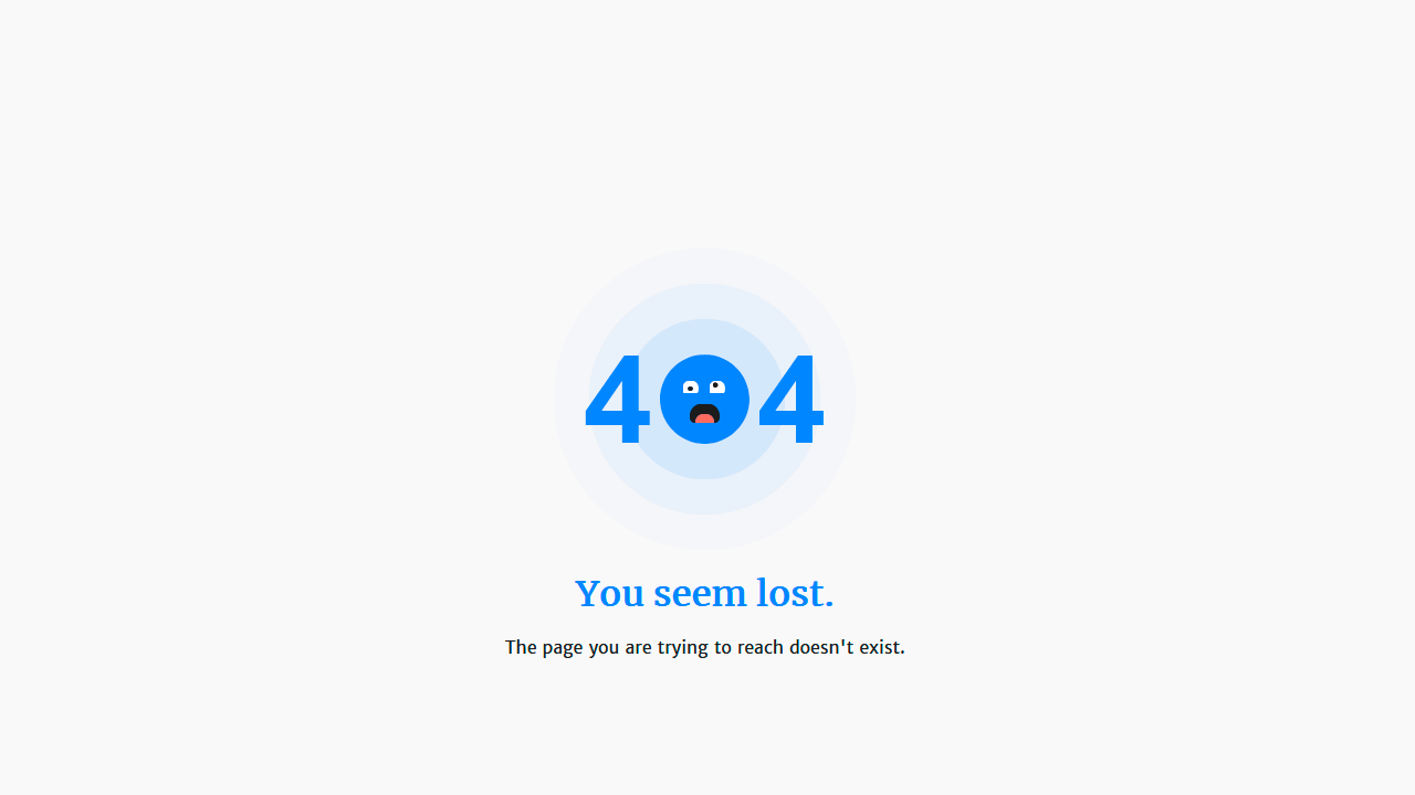 Demo image: Pure CSS 404 Error Page