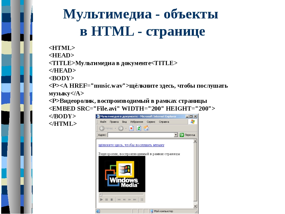 Html для вставки изображения в документ html используется команда