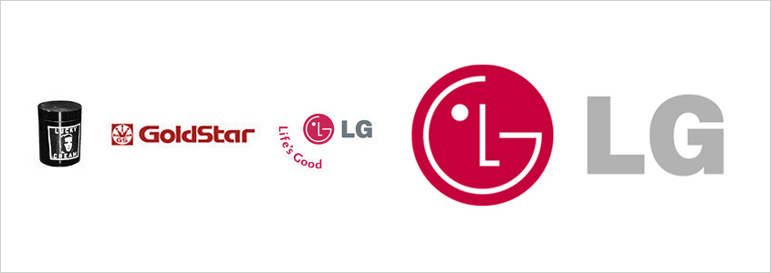 Развитие логотипа LG