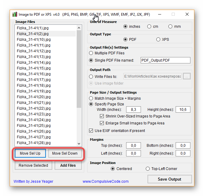 Добавление файлов в Image to PDF