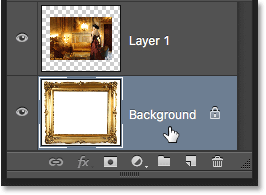 Holding Alt (Win) / Option (Mac) and double-clicking on the Background layer. 