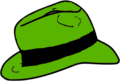 Green Fedora hat.png