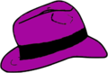 Purple Fedora hat.png