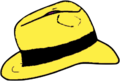 Yellow Fedora hat.png