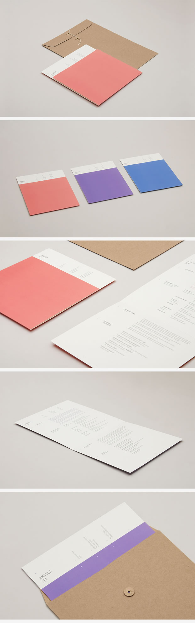 Sleek CV Design Folder