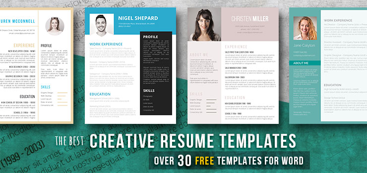 free creative resume templates